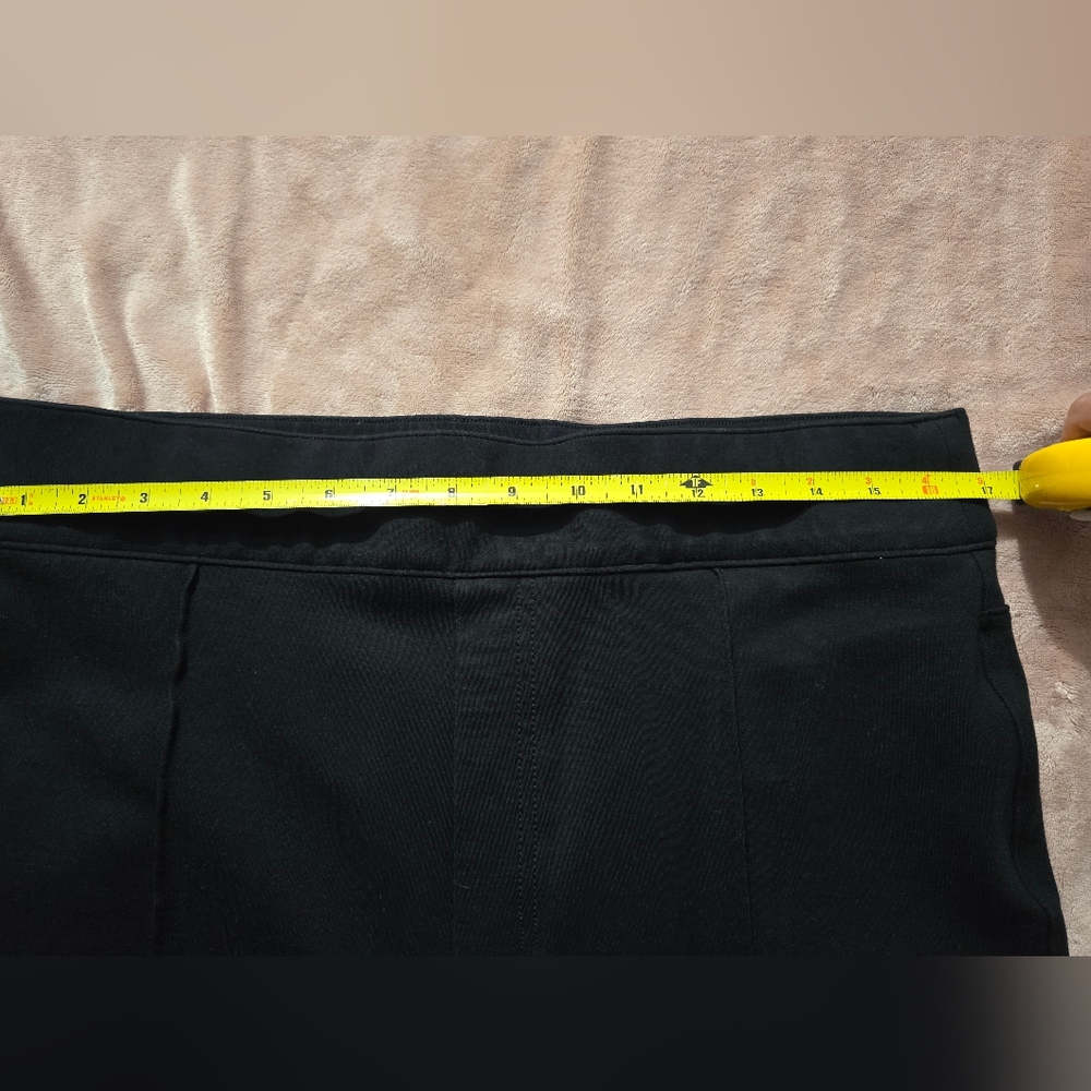Spanx Ponte Perfect Fit Hi-Rise Flare Pants Tall Seamed Leg Black Pull-on Sz 1x - Picture 7 of 9